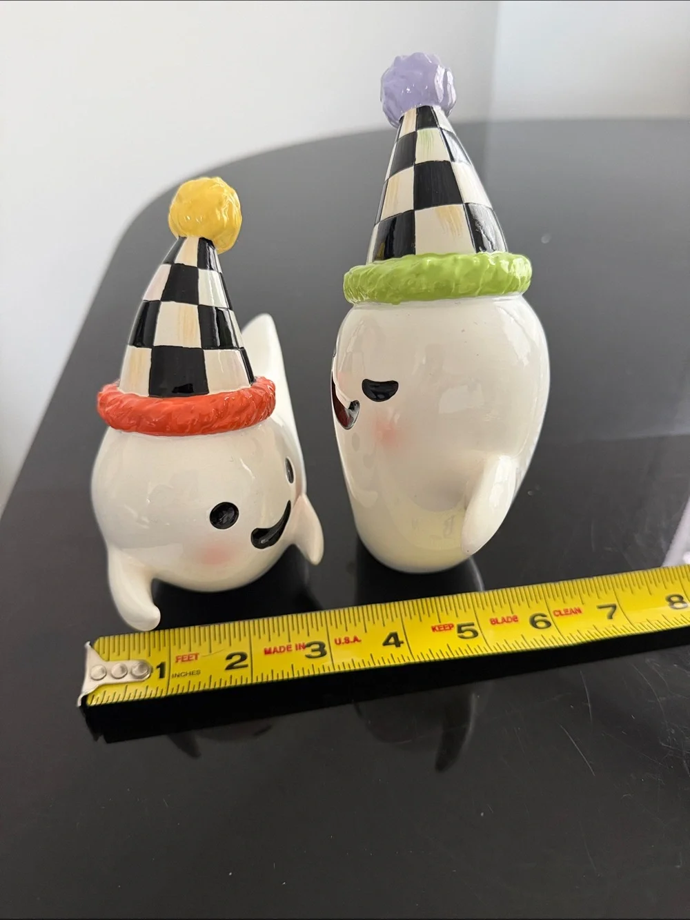 MacKenzie-Childs Trick or Treat Ghost Figurines - Set of 2